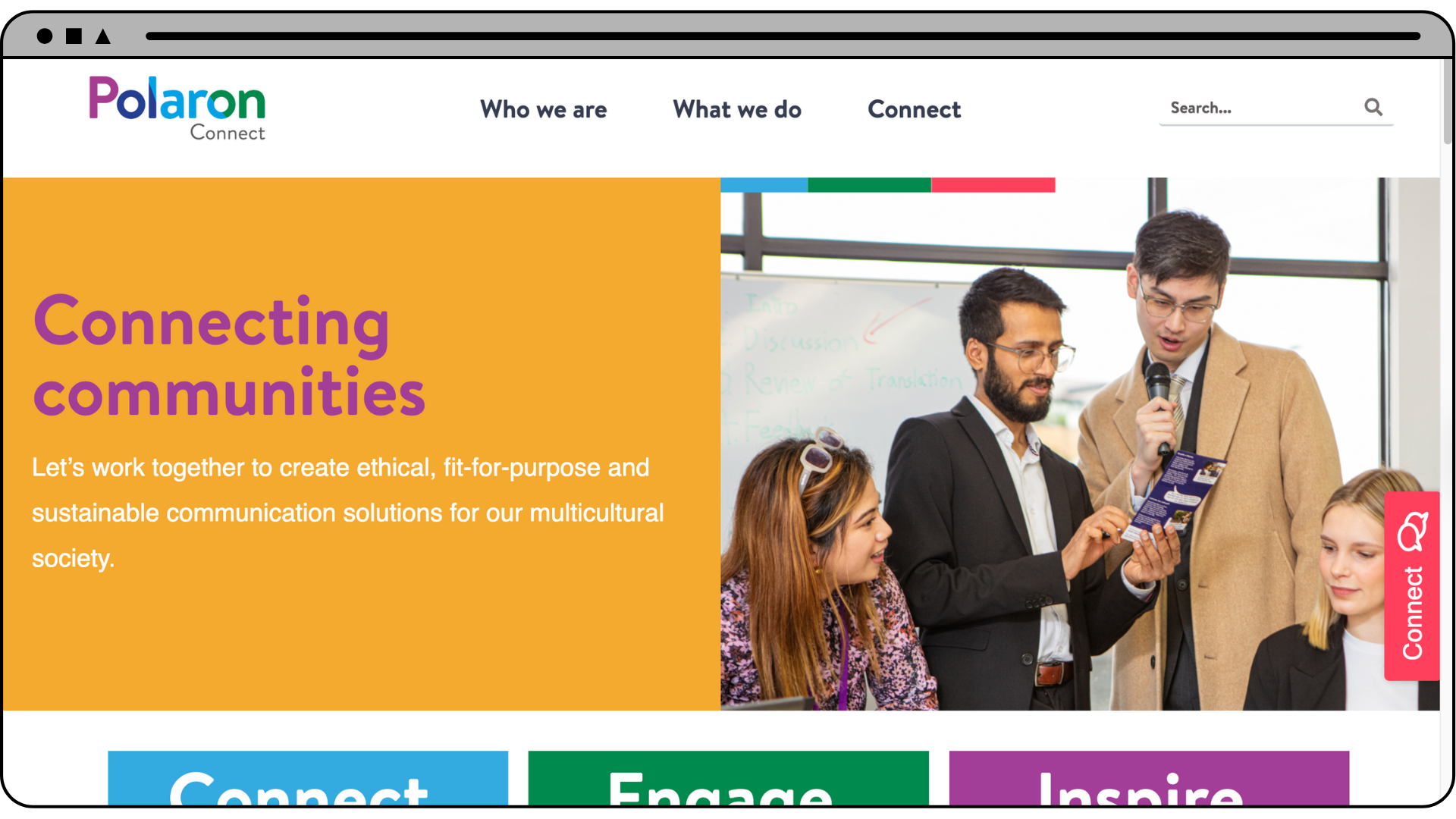 Built Polaron Connect website as part of its rebranding project.